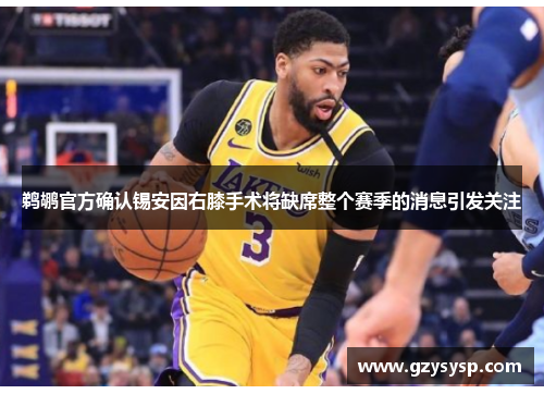 鹈鹕官方确认锡安因右膝手术将缺席整个赛季的消息引发关注