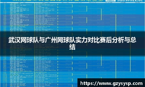 武汉网球队与广州网球队实力对比赛后分析与总结